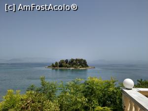 P04 [AUG-2021] Vedere spre insula Pontikonissi, alt loc emblematic pentru insula Corfu.