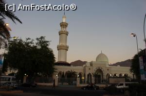 P05 [NOV-2017] Aqaba, Moscheea Sharif Hussein bin Ali, Vedere generală pe înserat