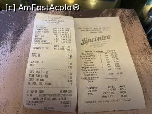 P15 [JAN-2023] Restaurantul L'incontro  - bonul fiscal şi nota de plată