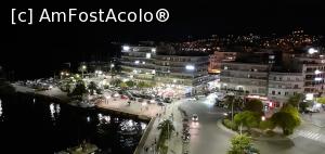 P05 [JUN-2020] Noaptea, vedere de la balconului camerei noastre de la etajul al şaselea, hotel Airotel Galaxy Kavala