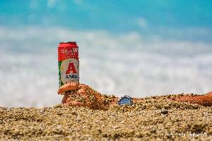 P16 [JUN-2014] O astfel de bere cumparata de la ambulantii de pe plaja va costa 3 EUR. Daca o cumparati voi de la magazinul din Agios Nikitas, atunci cand plecati la plaja va duce la 50 de centi.