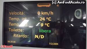 [P06] În trenul Termini-Civitavecchia sunt ecrane care afișează diferite date.  » foto by Costi
 - 
<span class="allrVoted glyphicon glyphicon-heart hidden" id="av602038"></span>
<a class="m-l-10 hidden" id="sv602038" onclick="voting_Foto_DelVot(,602038,19893)" role="button">șterge vot <span class="glyphicon glyphicon-remove"></span></a>
<a id="v9602038" class=" c-red"  onclick="voting_Foto_SetVot(602038)" role="button"><span class="glyphicon glyphicon-heart-empty"></span> <b>LIKE</b> = Votează poza</a> <img class="hidden"  id="f602038W9" src="/imagini/loader.gif" border="0" /><span class="AjErrMes hidden" id="e602038ErM"></span>