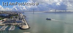 P03 [OCT-2020] Fluviul Tejo, Doca de Belém, Ponte de 25 Abril şi statuia Cristo Rei văzute de pe Monumentul Descoperirilor
