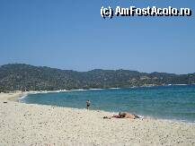 P06 [JUL-2008] Plaja larga, 'usor' populata, de la Sykia, cu nisipul cel fin si marea cea albastra, Egeea mea minunata, de pe Sithonia