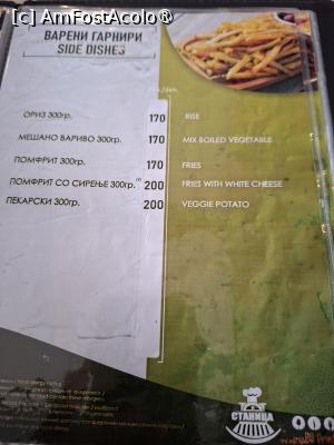 [P29] Ohrid, Restaurantul de la Stație, Meniul, Garnituri » foto by mprofeanu
 - 
<span class="allrVoted glyphicon glyphicon-heart hidden" id="av1540137"></span>
<a class="m-l-10 hidden" id="sv1540137" onclick="voting_Foto_DelVot(,1540137,22630)" role="button">șterge vot <span class="glyphicon glyphicon-remove"></span></a>
<a id="v91540137" class=" c-red"  onclick="voting_Foto_SetVot(1540137)" role="button"><span class="glyphicon glyphicon-heart-empty"></span> <b>LIKE</b> = Votează poza</a> <img class="hidden"  id="f1540137W9" src="/imagini/loader.gif" border="0" /><span class="AjErrMes hidden" id="e1540137ErM"></span>