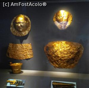 P07 [JUN-2018] Artefacte din mormântul V din Cercul A, Micene - dreapta sus, ”masca lui Agamemnon”