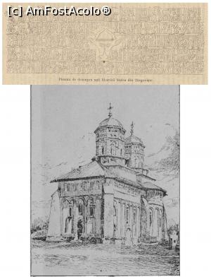 [P22] Biserica Mănăstirii Stelea (1927) și pisania bisericii - prelucrare Internet.  » foto by tata123 🔱 <span class="label label-default labelC_thin small">NEVOTABILĂ</span>