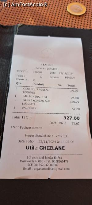 [P17] Restaurant Argana,nota de plată » foto by irinad
 - 
<span class="allrVoted glyphicon glyphicon-heart hidden" id="av1511025"></span>
<a class="m-l-10 hidden" id="sv1511025" onclick="voting_Foto_DelVot(,1511025,24941)" role="button">șterge vot <span class="glyphicon glyphicon-remove"></span></a>
<a id="v91511025" class=" c-red"  onclick="voting_Foto_SetVot(1511025)" role="button"><span class="glyphicon glyphicon-heart-empty"></span> <b>LIKE</b> = Votează poza</a> <img class="hidden"  id="f1511025W9" src="/imagini/loader.gif" border="0" /><span class="AjErrMes hidden" id="e1511025ErM"></span>