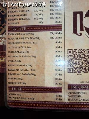 [P38] Niș, Kafana Ponoć, Meniul » foto by mprofeanu
 - 
<span class="allrVoted glyphicon glyphicon-heart hidden" id="av1533330"></span>
<a class="m-l-10 hidden" id="sv1533330" onclick="voting_Foto_DelVot(,1533330,25678)" role="button">șterge vot <span class="glyphicon glyphicon-remove"></span></a>
<a id="v91533330" class=" c-red"  onclick="voting_Foto_SetVot(1533330)" role="button"><span class="glyphicon glyphicon-heart-empty"></span> <b>LIKE</b> = Votează poza</a> <img class="hidden"  id="f1533330W9" src="/imagini/loader.gif" border="0" /><span class="AjErrMes hidden" id="e1533330ErM"></span>