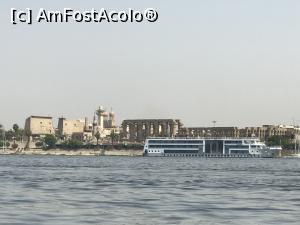P19 [SEP-2018] Vedere de pe Nil cu vas de croazieră şi Templul din Luxor