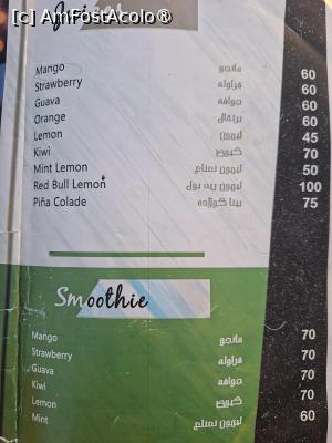 [P28] Luxor, Restaurant „Kaya Restoz”, Terasa de pe malul Nilului, Meniul cu Fresh-uri și Smoothies-uri » foto by mprofeanu
 - 
<span class="allrVoted glyphicon glyphicon-heart hidden" id="av1531009"></span>
<a class="m-l-10 hidden" id="sv1531009" onclick="voting_Foto_DelVot(,1531009,25941)" role="button">șterge vot <span class="glyphicon glyphicon-remove"></span></a>
<a id="v91531009" class=" c-red"  onclick="voting_Foto_SetVot(1531009)" role="button"><span class="glyphicon glyphicon-heart-empty"></span> <b>LIKE</b> = Votează poza</a> <img class="hidden"  id="f1531009W9" src="/imagini/loader.gif" border="0" /><span class="AjErrMes hidden" id="e1531009ErM"></span>