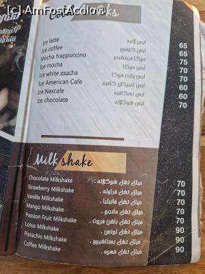 [P29] Luxor, Restaurant „Kaya Restoz”, Terasa de pe malul Nilului, Meniul cu Băuturi calde nealcoolice și Milkshakes-uri » foto by mprofeanu
 - 
<span class="allrVoted glyphicon glyphicon-heart hidden" id="av1531010"></span>
<a class="m-l-10 hidden" id="sv1531010" onclick="voting_Foto_DelVot(,1531010,25941)" role="button">șterge vot <span class="glyphicon glyphicon-remove"></span></a>
<a id="v91531010" class=" c-red"  onclick="voting_Foto_SetVot(1531010)" role="button"><span class="glyphicon glyphicon-heart-empty"></span> <b>LIKE</b> = Votează poza</a> <img class="hidden"  id="f1531010W9" src="/imagini/loader.gif" border="0" /><span class="AjErrMes hidden" id="e1531010ErM"></span>