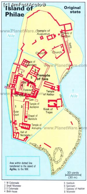 [P55] 55. O hartă a insulei Agilkia pe care au fost mutate templele de pe insula Philae. » foto by msnd <span class="label label-default labelC_thin small">NEVOTABILĂ</span>