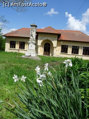 P01 [MAY-2022] Vechea școală și monumentul eroilor din satul Ciupa-Mănciulescu.