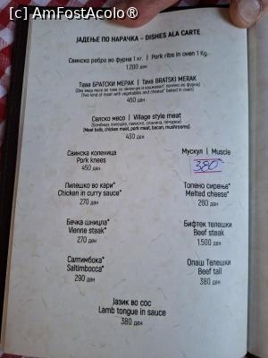 [P13] Skopje, Restaurantul Bratski Merak – Češma, Meniul » foto by mprofeanu
 - 
<span class="allrVoted glyphicon glyphicon-heart hidden" id="av1539691"></span>
<a class="m-l-10 hidden" id="sv1539691" onclick="voting_Foto_DelVot(,1539691,27603)" role="button">șterge vot <span class="glyphicon glyphicon-remove"></span></a>
<a id="v91539691" class=" c-red"  onclick="voting_Foto_SetVot(1539691)" role="button"><span class="glyphicon glyphicon-heart-empty"></span> <b>LIKE</b> = Votează poza</a> <img class="hidden"  id="f1539691W9" src="/imagini/loader.gif" border="0" /><span class="AjErrMes hidden" id="e1539691ErM"></span>